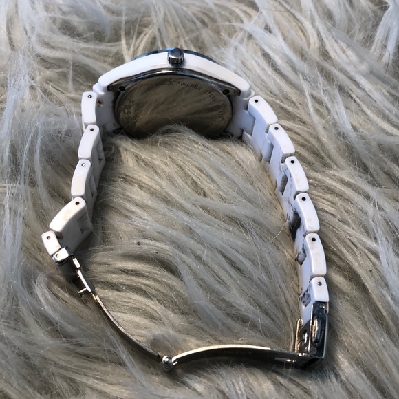 Fossil Watch White Gems Women’s [used] - Picture 6 of 8